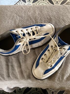 Men's Bowling Lace-Up shoes White and Blue